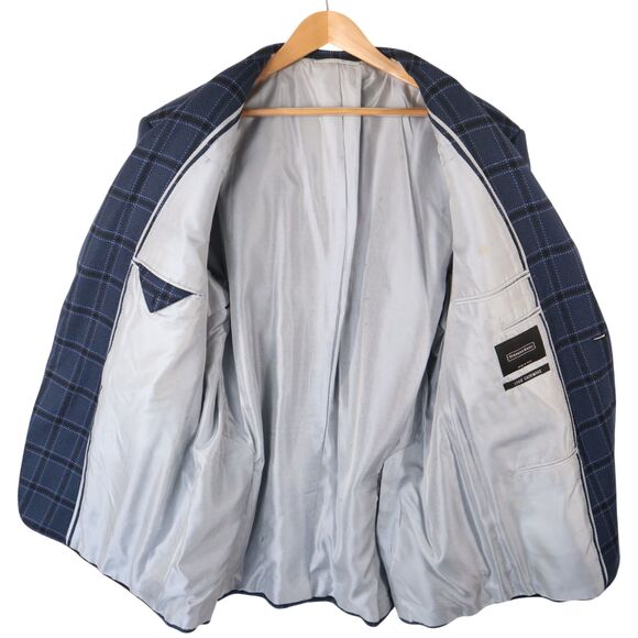 Stefano Ricci Men's 46 (EU58) 100% Cashmere Blue Plaid Sport Coat Blazer Jacket - Picture 4 of 14